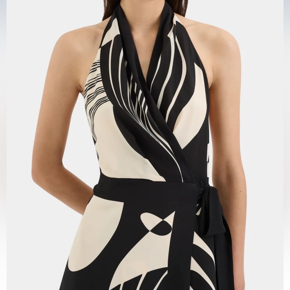 151. SIR The Label REALISME WRAP HALTER MINI DRESS Sz 0 (US 2) $420 - Picture 7 of 12